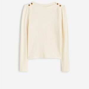 NWT Madewell Boatneck Long-Sleeve Tee